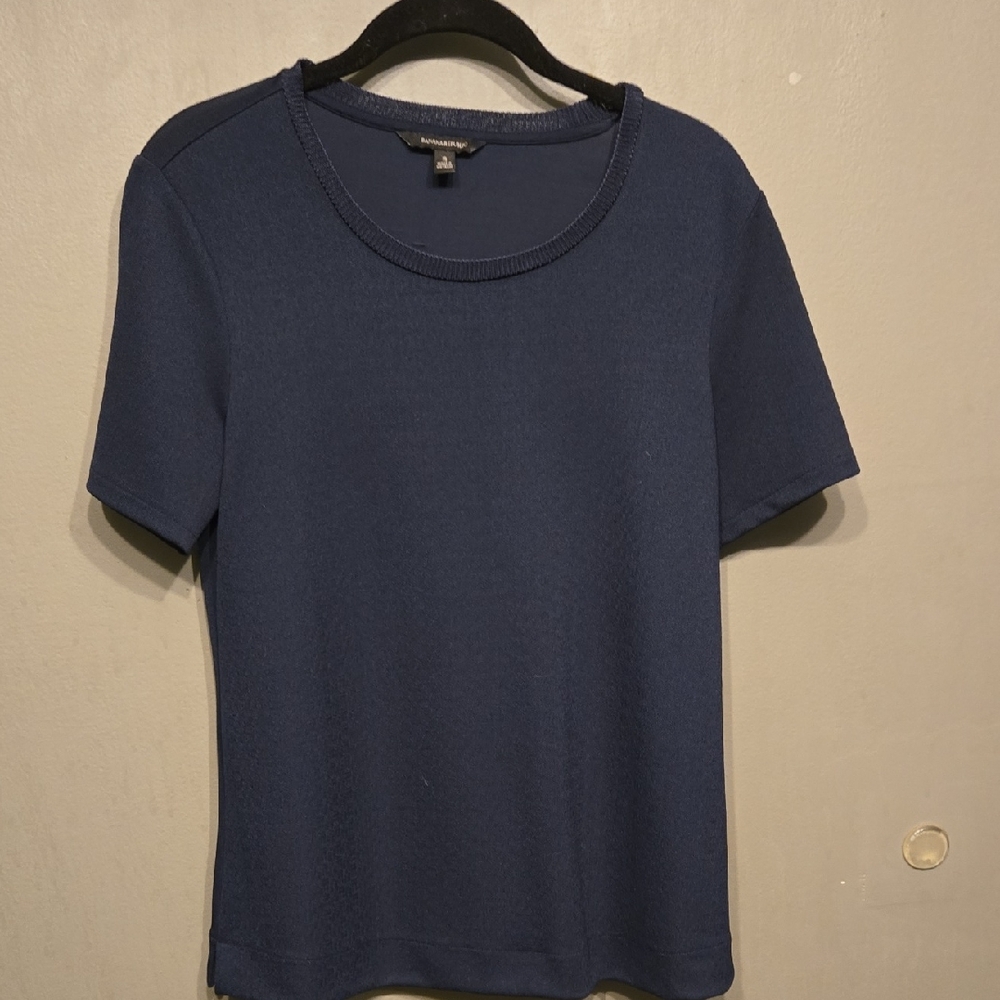 Banana Republic Navy Short Sleeve Tee Sz S